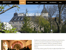 Tablet Screenshot of abbaye-fleury.com